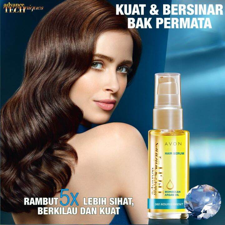 Avon Advance Techniques 360 Moroccan Argan Oil Nourishing Hair Serum 30ml Lazada 7343