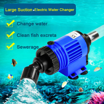 Automatic Fish Tank Water Changer Pump Aquarium Gravel Cleaner Fish Feces Siphon Vacuum Pump Cleaner With Hose Blanket 220V-240V