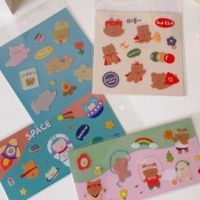 ♥︎สติ๊กเกอร์ สติกเกอร์ sticker PVC สติ๊กเกอร์ไดคัท ลายหมี เกาหลี ติดเคส โน๊ตบุ๊ค ไอแพด สติกเกอร์ตกแต่ง planner อุปกรณ์การเรียน ♥︎ UKI STATIONERY♥︎ST-38