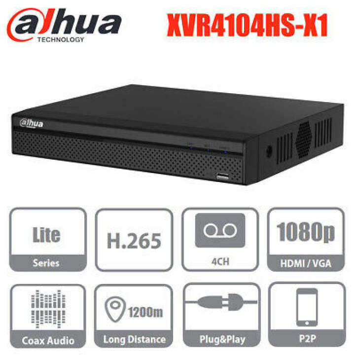 Dahua DVR 4 Channel DHXVR4104HSX1 Pentabrid upto 1080P Compact 1U