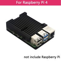 【❉HOT SALE❉】 fuchijin77 พัดลมคู่ Raspberry Pi 4รุ่น B/3b/3b กล่องโลหะอะลูมิเนียม4สีพร้อมอ่างความร้อนสองพัดลมทำความเย็นซุปเปอร์สำหรับ Raspberry Pi 4/3