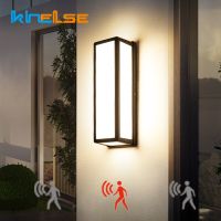 Modern Outdoor LED Wall Lamps Motion Sensor Waterproof IP65 Garden Sconces Balcony Porch Decor Wall Lighting Luminaire AC85-265V