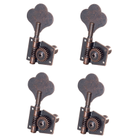 Guitar Vintage Open Bass Guitar Tuning Key Pegs Machine Heads Tuners 4R for 4 Strings Bass