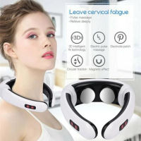 ZZOOI Electric Shoulder Back Massager Shiatsu Neck Massager Pulse Back Heating Muscle Pain Relief Care Relaxation Tool for Car Office