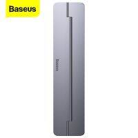 Baseus ฐานตั้งแล็ปท็อปแบบพกพาโต๊ะเก้าอี้รถเข็นพับได้โต๊ะโน๊ตบุ๊คฐานที่จับแล็ปท็อปสำหรับ Macbook Air Pro Mac คอมพิวเตอร์