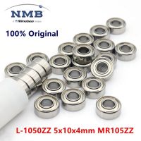 50pcs original NMB Minebea high speed bearing L-1050ZZ 5x10x4mm MR105ZZ miniature deep groove ball bearings 5*10*4 mm Axles  Bearings Seals