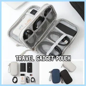  JETech Travel Accessories Organizer Case, Portable Electronic  Pouch Gadget Bag for MacBook Power Adapter Chargers, Cables, Power Bank,  Mouse, Stylus Pen, Earphone, SD Card, USB Flash Drive : Electronics
