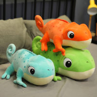 30-60cm Cute Simulation Chameleon Plush Toys Lovely Cartoon Lizard Animal Doll Soft Stuffed Pillows for Kids Girls Boys Gift