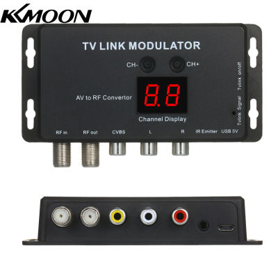 KKmoon TVLINK Modulator ตัวแปลง AV เป็น RF และตัวขยาย IR ตัวปรับ RF