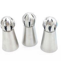 【hot】 3Pcs/set Decorating Tips Set 3Pcs Nozzle with 1 pieces Icing Piping Pastry