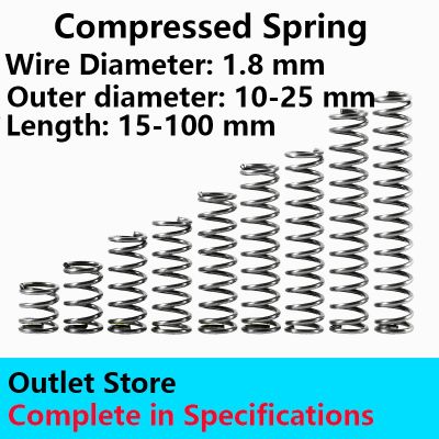 【LZ】bianyotang672 Release Spring Return Spring Pressure Spring Compressed Spring Wire Diameter 1.8mm Outer Diameter 10-25mm Custom Services