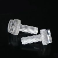 10-50pcs M3 M4 M5 M6 M8 Transparent knurled Thumb Screw PC Hand Twist Screw Computer Hand Tighten Screws Nails Screws  Fasteners