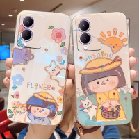 ขายดี2023 VIVOY17S ปลอกพลอยเทียมเคสโทรศัพท์รูปการ์ตูน VIVO Y17S Ins กากเพชรนุ่ม Y17S