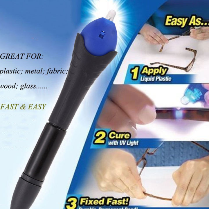 5วินาที-fix-uv-light-repair-กาวเครื่องมือปากกา-dip-welding-compound-kit-super-powered-liquid-plastic-welding-compound