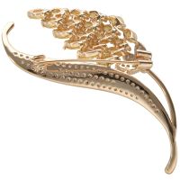 Korean Fashion Wheat Brooch Ladies MenS Luxury Leaf Brooch Sweater Needle Jewelry Wedding