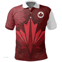 2023 NEW Style Summer Canada Maple Leaf Special Polo Shirtsize：XS-6XLNew product，Canbe customization high-quality