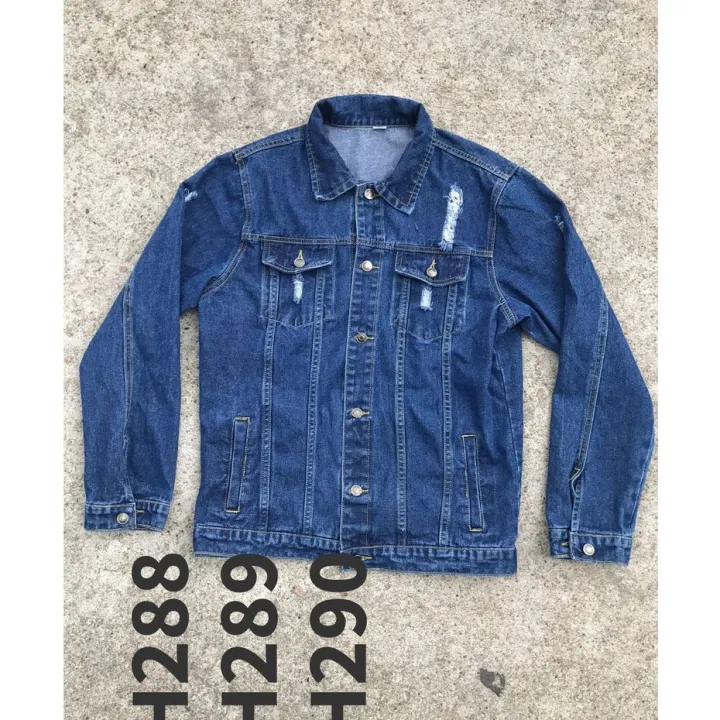 PLUS SIZE DENIM MANS JACKET MAONG KOREAN STYLE | Lazada PH