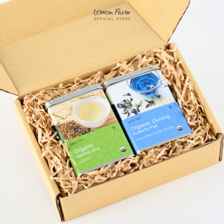(A1) Organic Tea Blend Set (ซองชง) ของขวัญสุขภาพ Lemon Farm Lazada.co.th