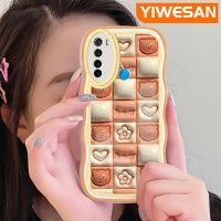 YIWESAN เคสสำหรับ Xiaomi Redmi Note 8 2021 Note 8T ลายการ์ตูนหมี3D แบบดั้งเดิมป้องกันเลนส์กล้องเคสโทรศัพท์แบบใสกันกระแทกกรอบซิลิโคนเคสนิ่มโปร่งใสสีสันสดใส