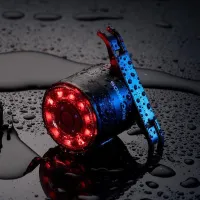 Rock Brothers Q1 Bicycle Tail Light USB Charging Safe Night Riding Warning Highway Mountain Bike Tail Light Accessories