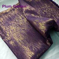 45cmx138cm Gown Sparkling Fabric Metallic Flashing Cotton Shantung Silk Bridal Coat Shoe Bag Curtain Wedding Cosplay