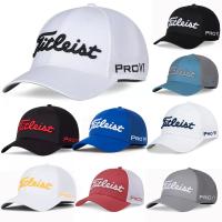 Titleist Titleis แท้หมวกหมวกกอล์ฟสำหรับผู้ชายหมวกแก๊ปตาข่ายฤดูร้อนระบายอากาศได้ดีหมวกคลุมศีรษะขนาดใหญ่มีเส้นรอบวง