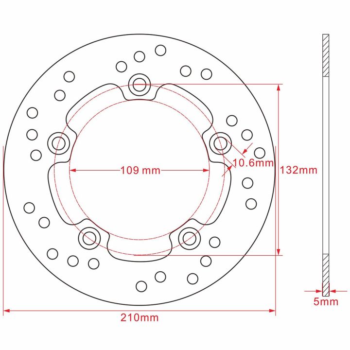 จานล้อเบรคท้ายจักรยานยนต์สำหรับ-suzuki-an400-skywave-1999-2002-an250-burgman-skywave-1998-2006