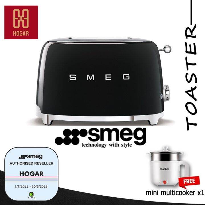 Smeg Toaster TSF01 BLACK Bread Toaster Retro Toaster Pembakar Roti 2