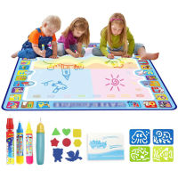 Coolplay Magic Water Drawing Mat ระบายสี Doodle Mat พร้อมปากกาเมจิก Montessori ของเล่นกระดานวาดภาพของเล่นเพื่อการศึกษาสำหรับเด็ก