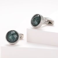 【hot】 Men XK22S019 Pattern French Round Formal Shirt Sleeve Cuff Links Jewelry Wedding