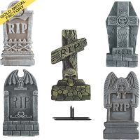 Halloween Haunted House Bar Outdoor Yard Props Terror Rip Gravestone Haunted House Decor Arkham Horror Foam Halloween Gravestone