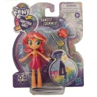 Hasbro โพนี่น้อยของฉันสำหรับทีม Pinkie Pie แฟชั่นสำหรับสาวๆพระอาทิตย์ตกส่องแสงแวววาวสปาร์คไลท์ตุ๊กตาเด็กเล่นขนาดเล็กน้ำยาเรนโบว์แดช