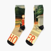 【jw】♦▦❒  Edward - Gas Minimalist Exhibition Poster Socks sports stockings man basketball happy men Men′s sock