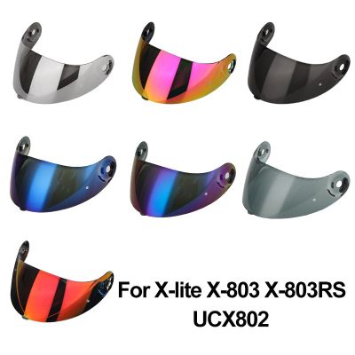 เลนส์กระบังหน้าหมวกกันน็อคสำหรับ X-803RS X-803 X-Lite สติกเกอร์ป้องกันการเกิดฝ้าป้องกันรังสี UV อุปกรณ์เสริมสำหรับรถจักรยานยนต์อุปกรณ์เสริมสำหรับรถจักรยานยนต์ X803 RS