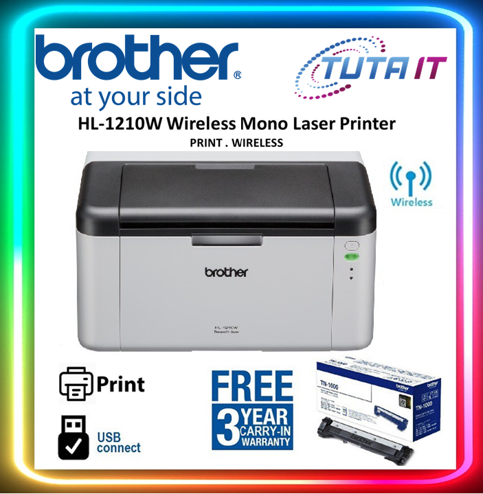 Brother HL-1210W With Wireless Monochrome Laser Printer | Lazada