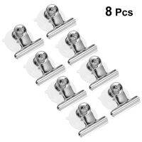 ♞✜ 8pcs Suction Cup Clip Heavy Duty Clamp Large Suction Cup Advertising Display Pop Signs Clamp Holder Stainless Steel Clips Window