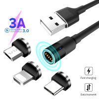 325วังฮีขายดี - /  GARAS 1.2M 2M 3A สายแม่เหล็ก Quick Charger Cable Usb Type C Magnetic Data Charge สาย Micro USB Quick Mobile Phone Cable