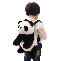 จำลอง32ซม. Panda กระเป๋าเป้สะพายหลังชายหญิง Plush ปรับ Schoolbags ตุ๊กตาสัตว์กระเป๋าอนุบาลของเล่นเด็ก Gift