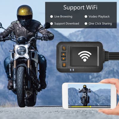 SE20 Motorcycle Recorder Double Lens Camera Driving Video Camcorder DVR Loop Record