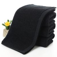 【DT】 hot 【DT】 hot Bath Black Towel Cotton Thick Shower Face Towels Home Bathroom Hotel Adults Badhanddoek Toalha Serviette