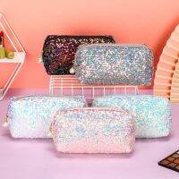 ✹✗✲ Fashion Glitter High-capacity Makeup Bag Mermaid Sequin Pen Bag Cosmetic Storage Bag Lazy Makeup Zipper Pouch Handbags