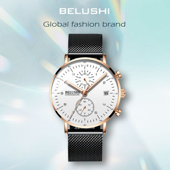 belushi-นาฬิกา-ผู้ชาย-ลำลอง-ชำระเงินปลายทาง-โครโนกราฟ-กันน้ำ-เรืองแสง-ของแท้-100-ของขวัญผู้ชาย-โลหะสายรัด-540