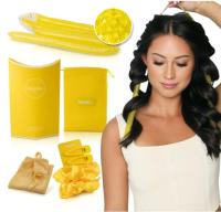 【LZ】✓™  TPU Bead Curler Que Não Danos De Qualidade Do Cabelo Onda Cachos Não Precisa Ser Conectado Em Curling Sticks Com Anéis De Cabelo