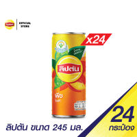 [แพ็ค 24] ลิปตัน พีช กระป๋อง ขนาด 245 มล. (PepsiCo)