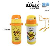 B.Duck กระติกน้ำสูญญากาศสแตนเลสพร้อมหลอดดูด มีสายคล้อง (ร้อน-เย็น) 350ml. รุ่น BD-X6