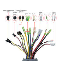 15A Controller Kit Grooves Electric Bicycle Modification Kit for 350W Motor