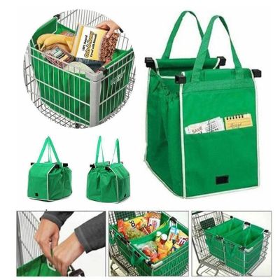 Supermarket Shopping Bag Eco Friendly Trolley Tote Thicken Cart Bags Large Capacity Handbags Foldable Women Shopping Bag