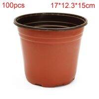 100pcs Patio Seedling Planting Dual Color Home Large Capacity Nursery Flowerpot Ventilation Gardening Anti Aging Container