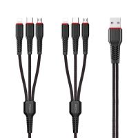 ROCK USB Type C Cable for iPhone 11 XR Charger Cable 6 in 1 USB Cable USB C for Samsung S10 Huawei P30 Mate 30 Micro USB Cable