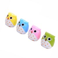 24Pcs Cute Pencil Sharpener Stationery Double Hole Owl Student Stationary Animal Pencil Sharpeners for Kids School